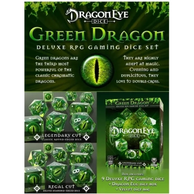 Green Dragon Dice Legendary D10 Set (9)