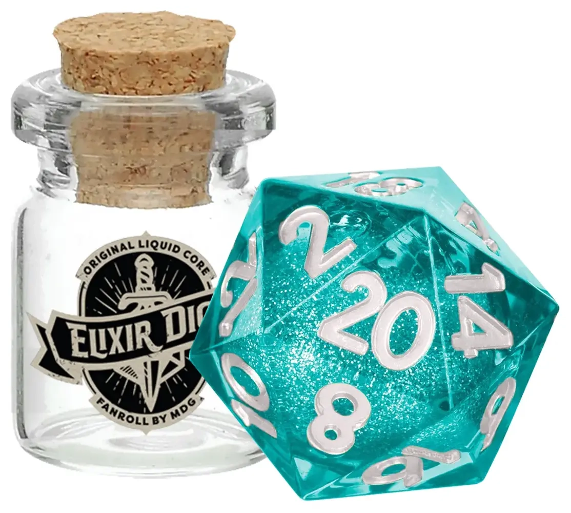 55mm D20 Elixir Liquid Core Dice Mana Extract