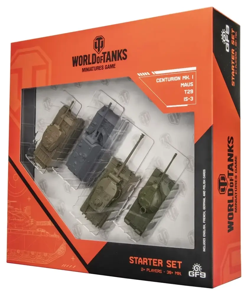 World of Tanks Miniature Game - Startet Set - (Maus, T29, IS-3, Centurion)