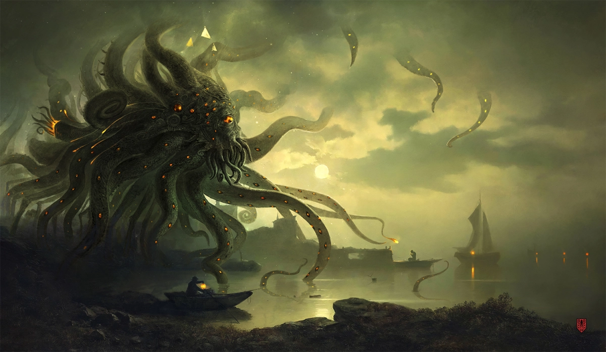 Kraken Wargames Gaming Mat - TCG Mat Dark Shoggoth - 61 x 35cm