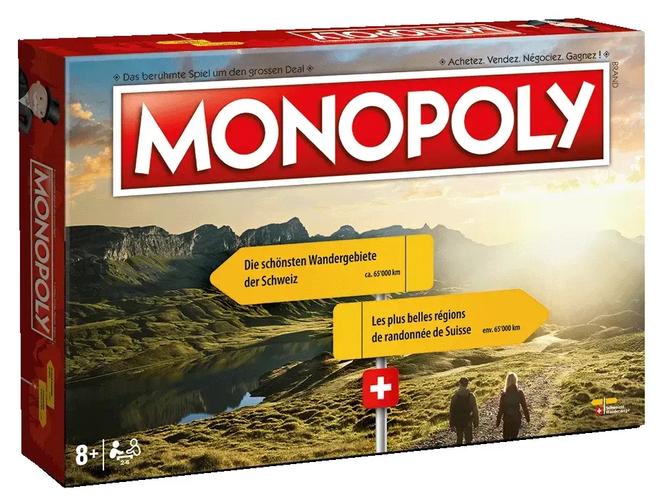 Monopoly Die schönsten Wandergebiete der Schweiz