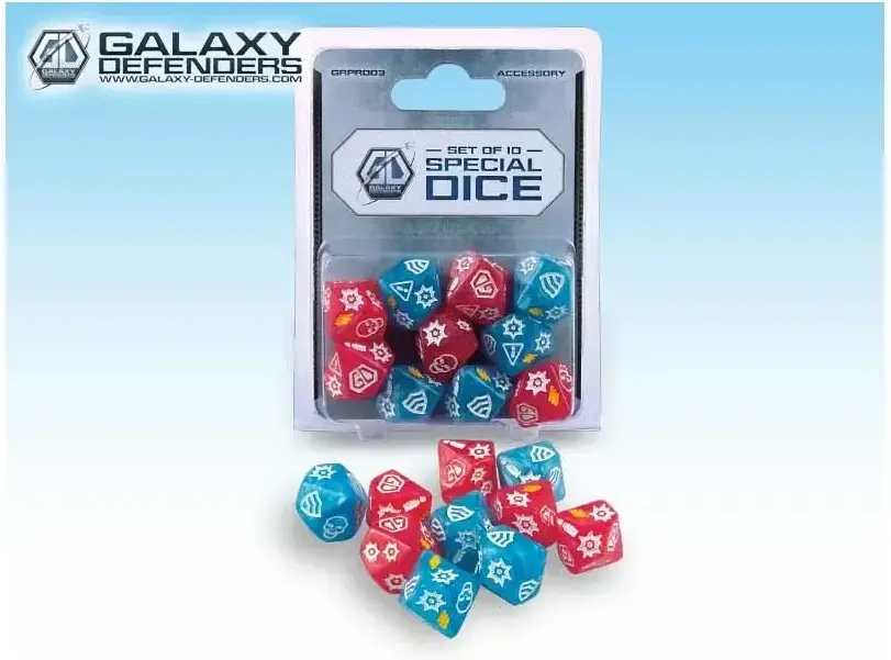 Galaxy Defenders - Set of 10 Special Dice (Würfel)