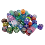 Bag of 50 Asst. Signature 16mm d6 w/pips Dice