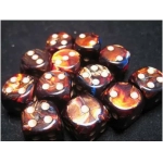 Dice Sets Blue Blood/Gold Scarab 16mm d6 (12)