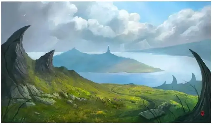 TCG Mat Tranquil Island