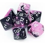 Dice Sets Black-Pink/White Gemini Polyhedral 7-Die Set