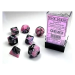 Dice Sets Black-Pink/White Gemini Polyhedral 7-Die Set