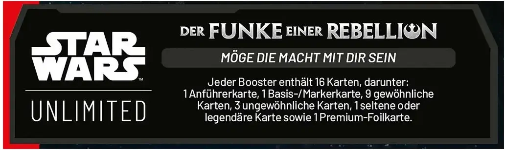 Star Wars: Unlimited – Der Funke einer Rebellion (Booster-Display) - DE