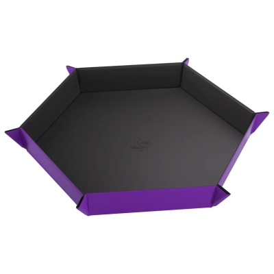 Magnetic Dice Tray Hexagonal Black/Purple