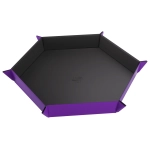 Magnetic Dice Tray Hexagonal Black/Purple