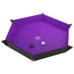 Magnetic Dice Tray Hexagonal Black/Purple