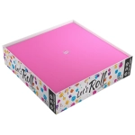 Magnetic Dice Tray Square Black/Pink