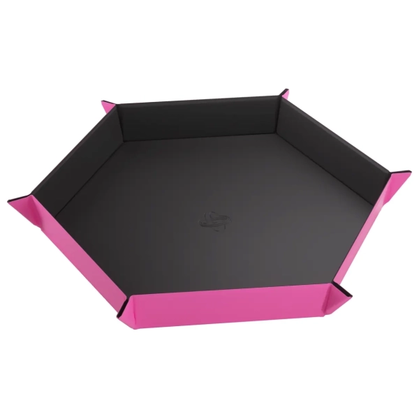 Magnetic Dice Tray Hexagonal Black/Pink