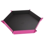 Magnetic Dice Tray Hexagonal Black/Pink