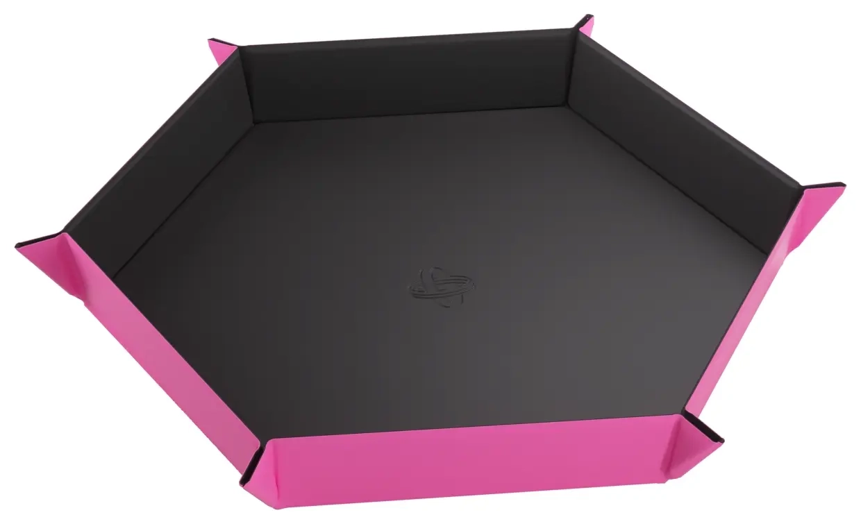 Magnetic Dice Tray Hexagonal Black/Pink