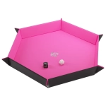 Magnetic Dice Tray Hexagonal Black/Pink