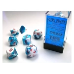 RPG Dice Sets Gemini 7 Astral Blue-White/red Polyhedral 7-Die Set