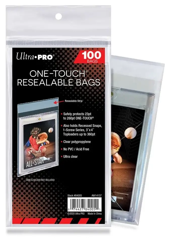 UP - Standard Sleeves - One Touch Resealable Bags (100 Bags)