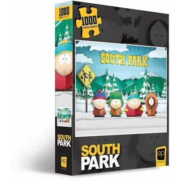 South Park Paper Bus Stop - Puzzle