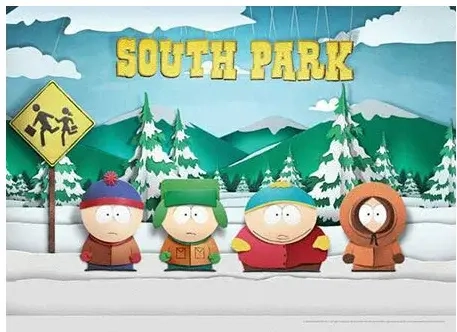 South Park Paper Bus Stop - Puzzle