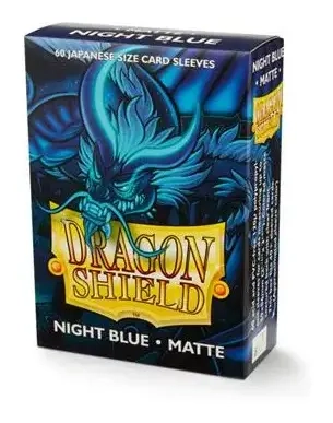 Dragon Shield Japanese Art Matte Sleeves - Night Blue Delphion (60 Sleeves)