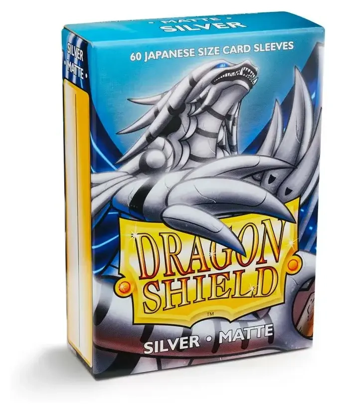 Dragon Shield Small Sleeves - Japanese Matte Silver (60 Sleeves)