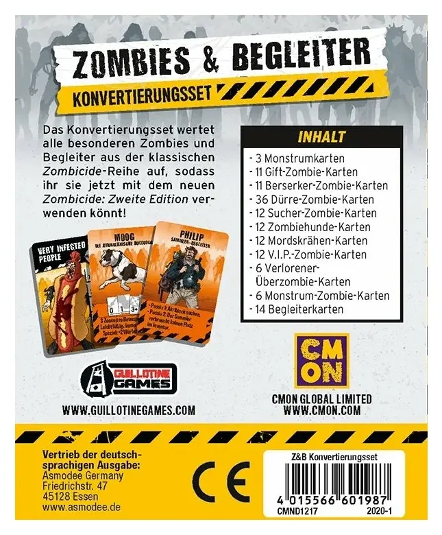 Zombicide 2. Edition Erweiterung - Zombies & Begleiter