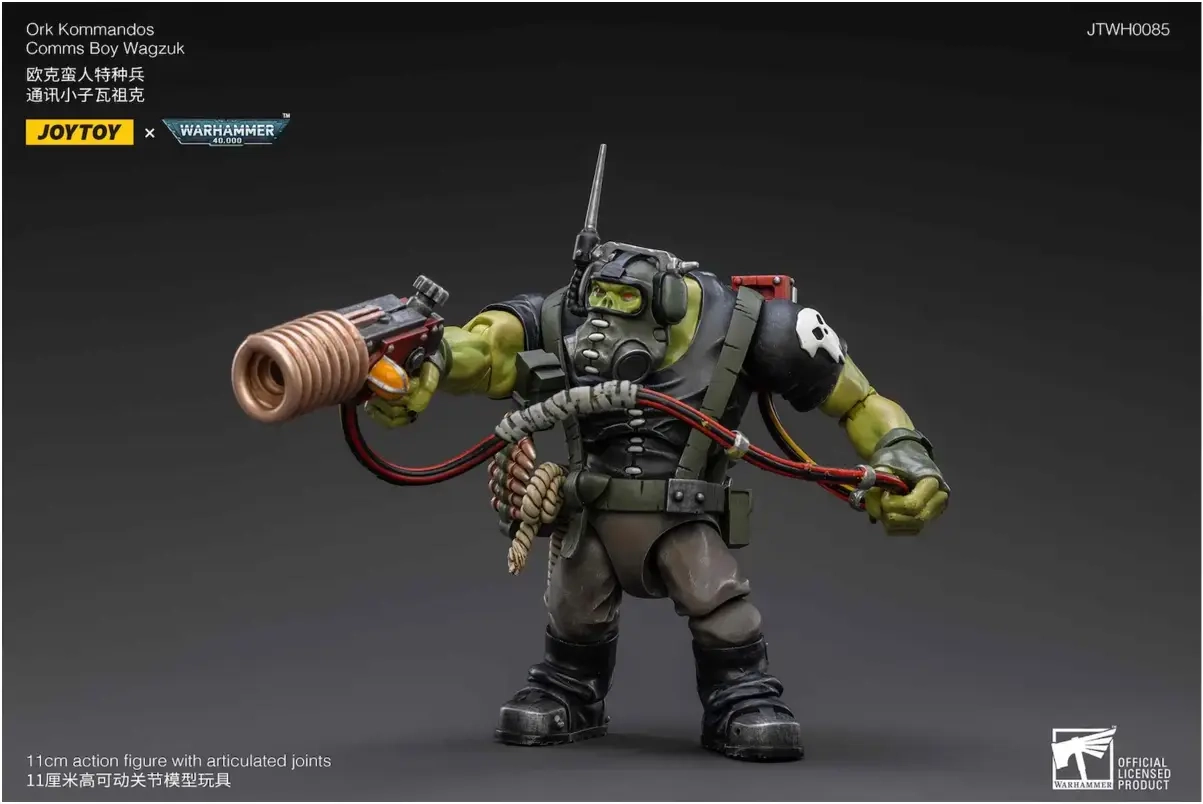 Warhammer 40k Actionfigur 1/18 Ork Kommandos Comms Boy Wagzuk 13 cm