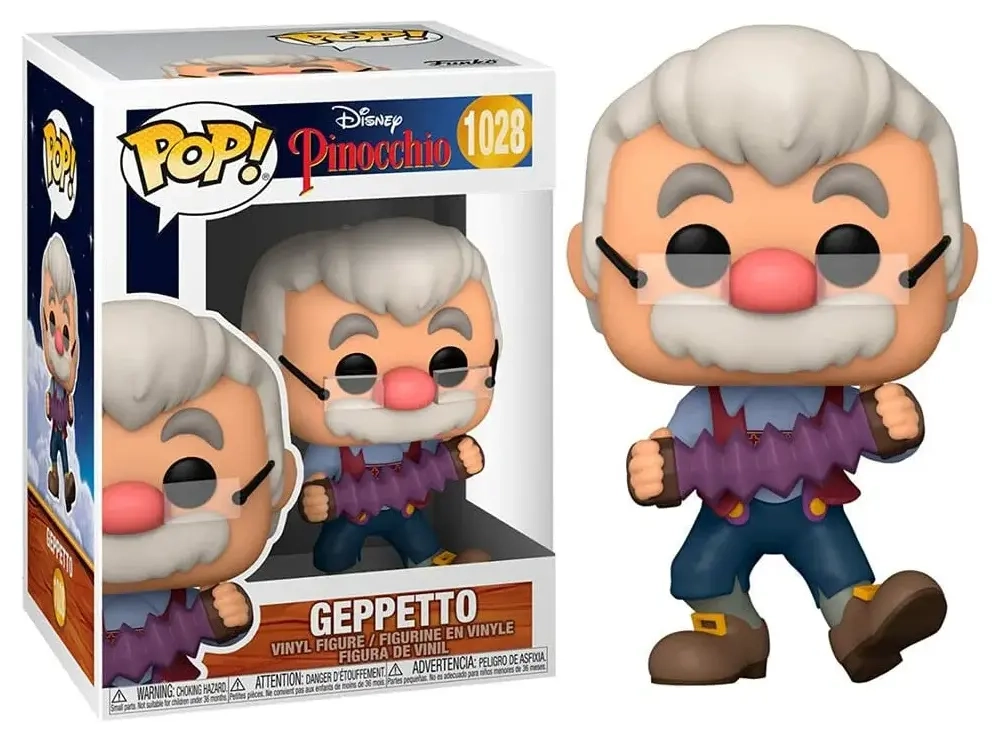 Funko POP! Pinocchio - Geppetto w/accordion Vinyl Figure 10cm