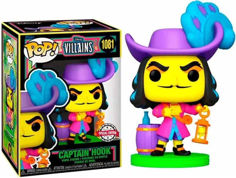 Funko POP! Disney: Villains- Hook (Blacklight)(Exclusive)