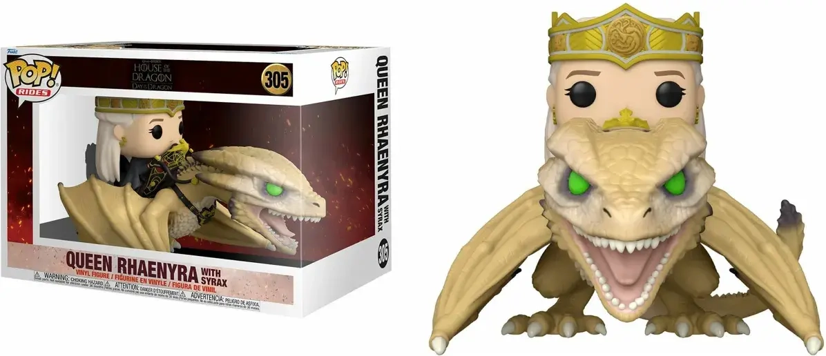 Funko POP! Deluxe- House of Dragon-Queen Rhaenyra w/Syrax