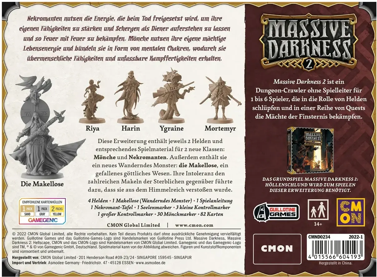 Massive Darkness 2 – Mönche & Nekromanten gegen die Makellose Erweiterung