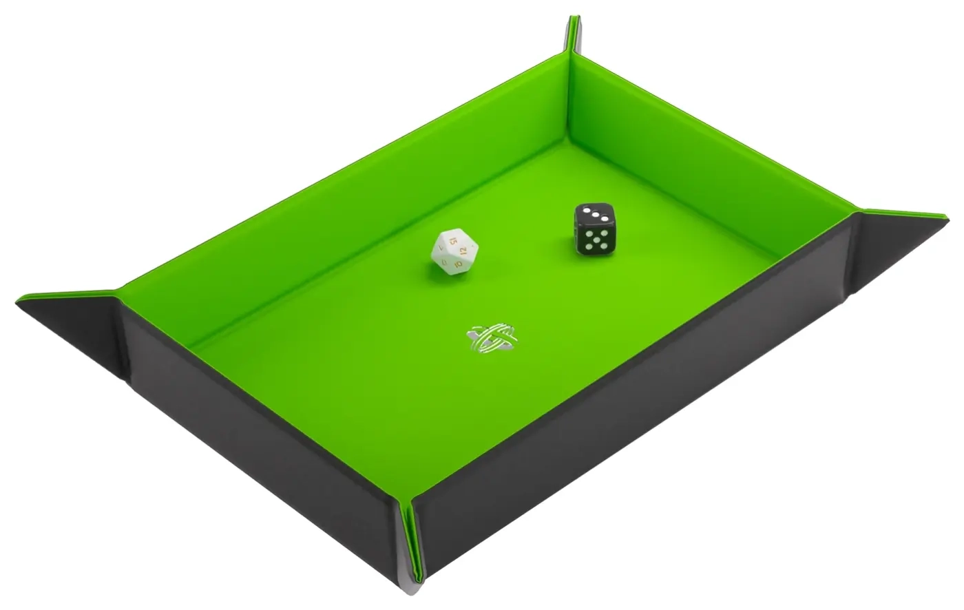 Magnetic Dice Tray Rectangular Black/Green