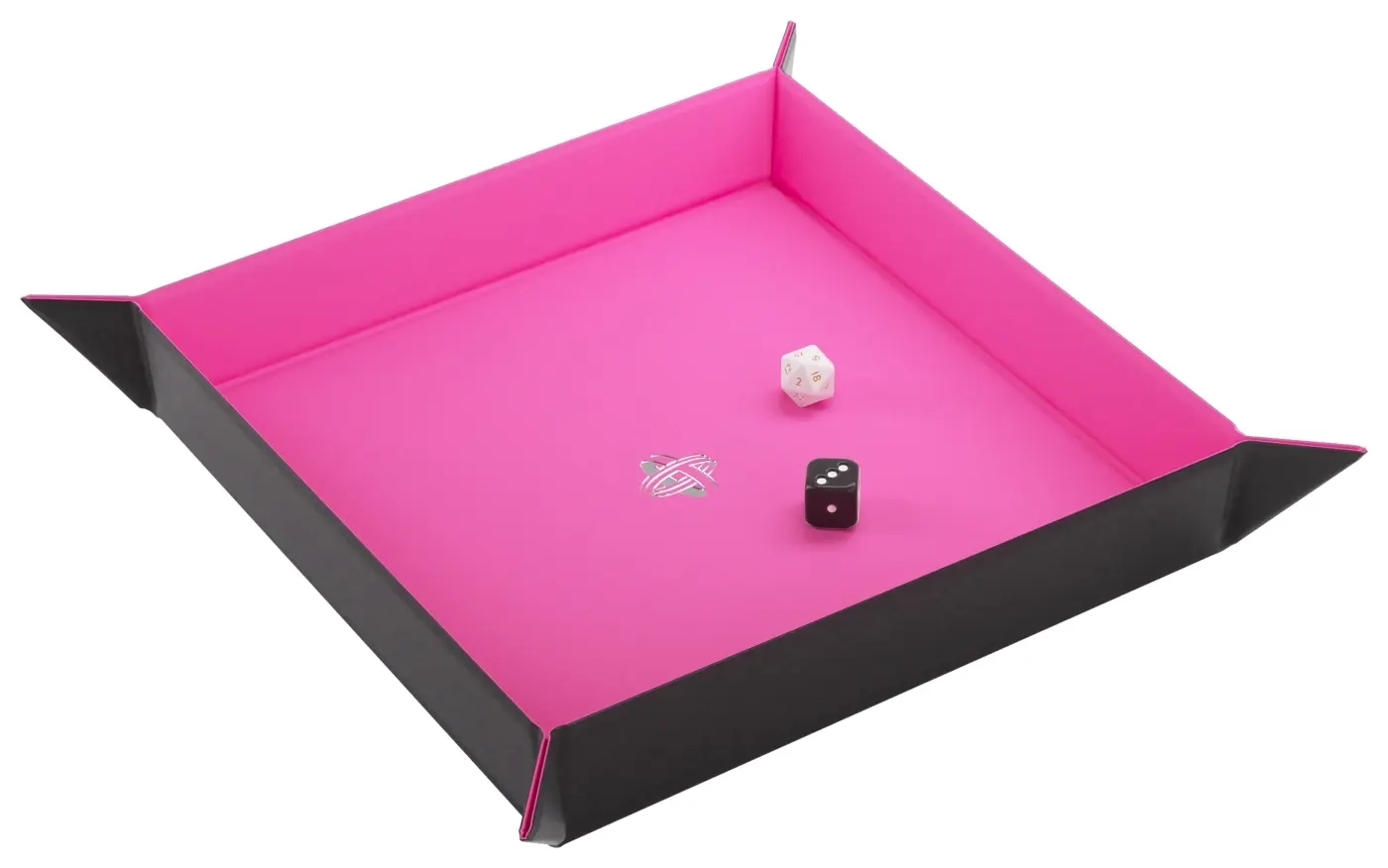 Magnetic Dice Tray Square Black/Pink