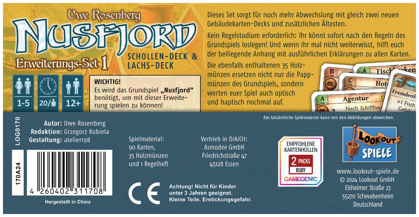 Nusfjord - Erweiterungs-Set 1: Schollen-Deck & Lacks-Deck