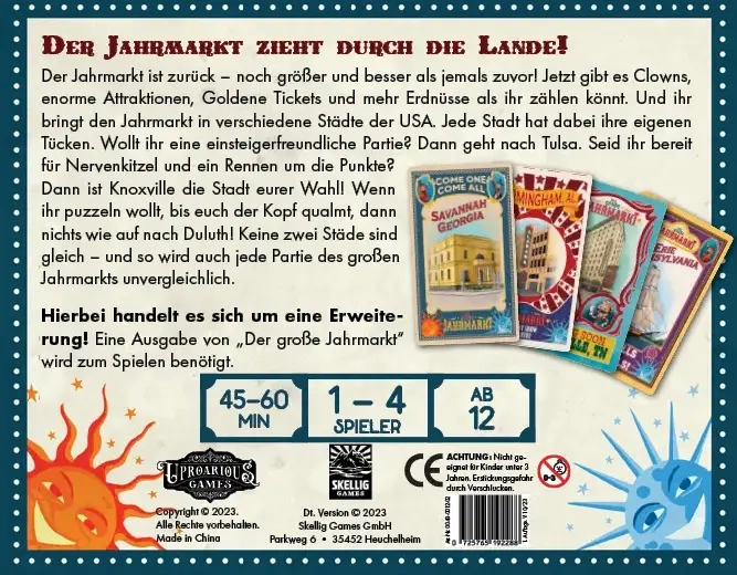 Der grosse Jahrmarkt - Erweiterungen