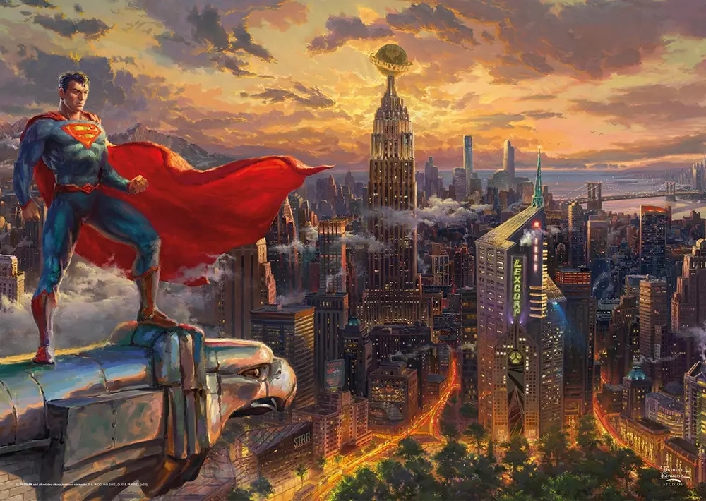 Thomas Kinkade Studios: DC - Superman - Protector of Metropolis