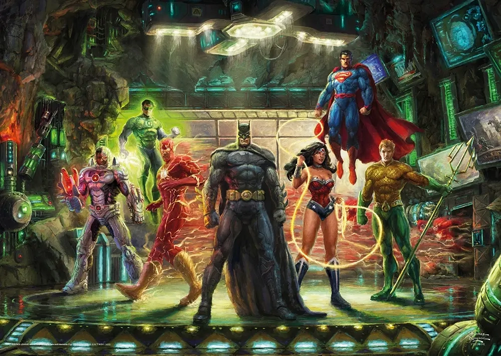 Thomas Kinkade Studios: DC - The Justice League