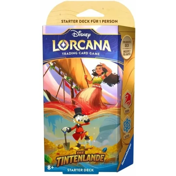 Disney Lorcana - Die Tintenlande - Starter Deck "Rubin/Saphir" - DE