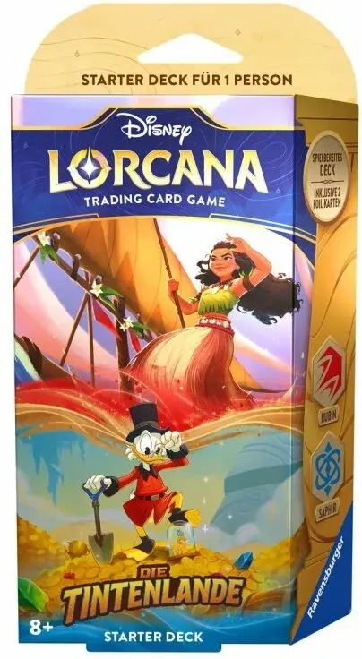 Disney Lorcana - Die Tintenlande - Starter Deck "Rubin/Saphir" - DE