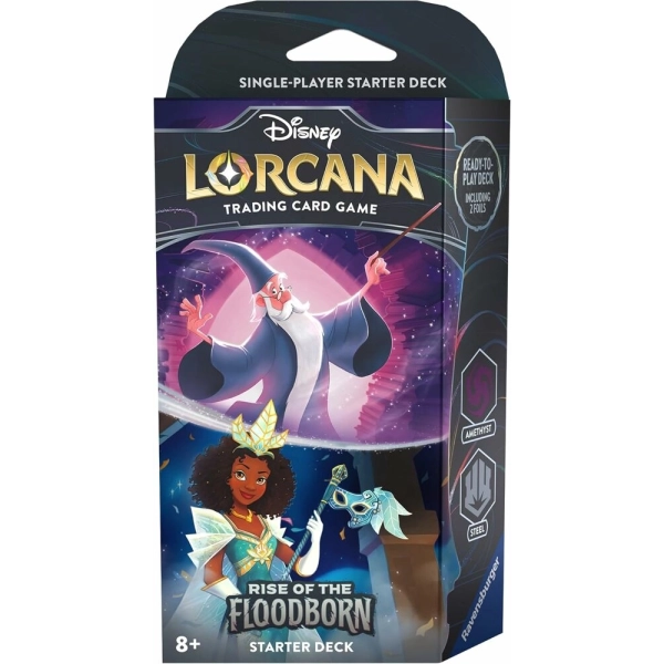 Disney Lorcana - Rise of the Floodborn - Starter Deck "Amethyst/Steel" - EN