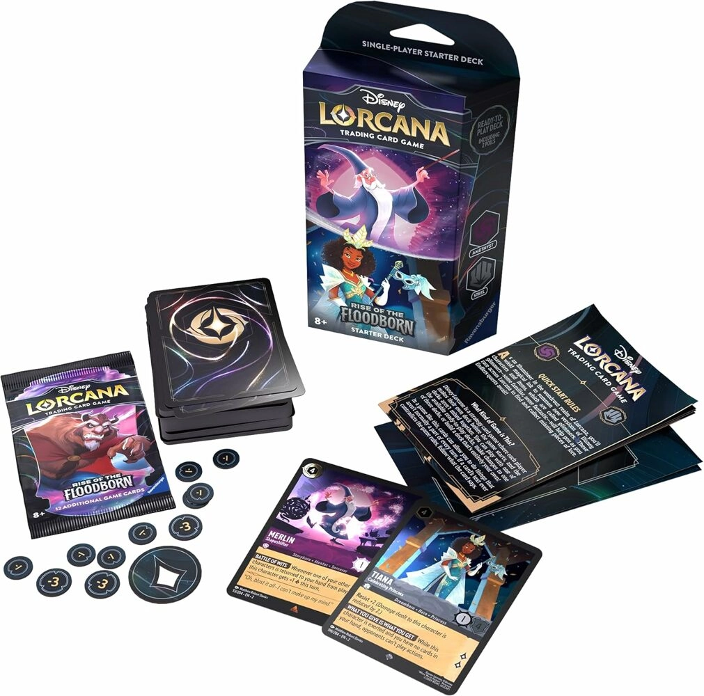 Disney Lorcana - Rise of the Floodborn - Starter Deck "Amethyst/Steel" - EN