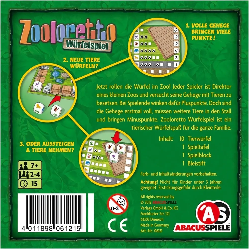 Zooloretto Würfelspiel