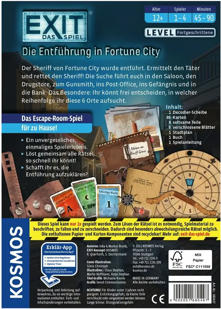 EXIT – Das Spiel: Die Entführung in Fortune City