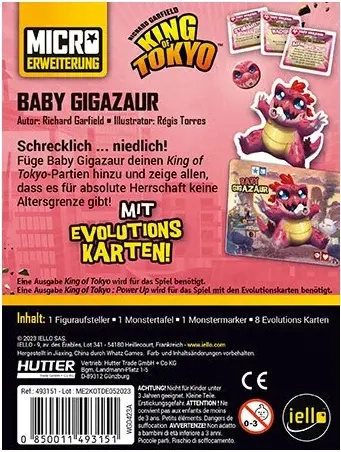 King of Tokyo – Baby Gigazaur - Micro Erweiterung