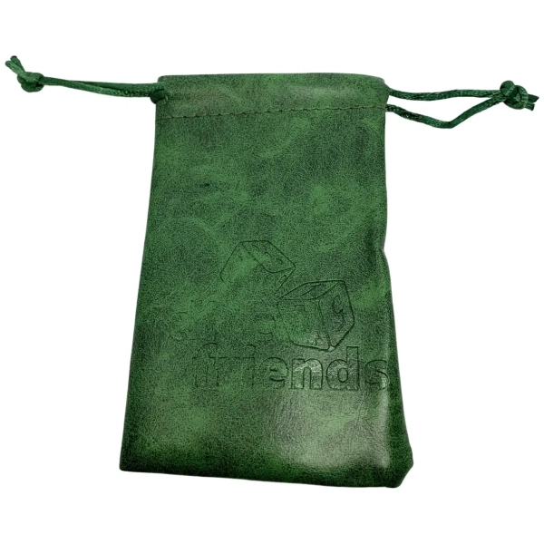 Würfelbeutel: PU-Leather-Bag Green