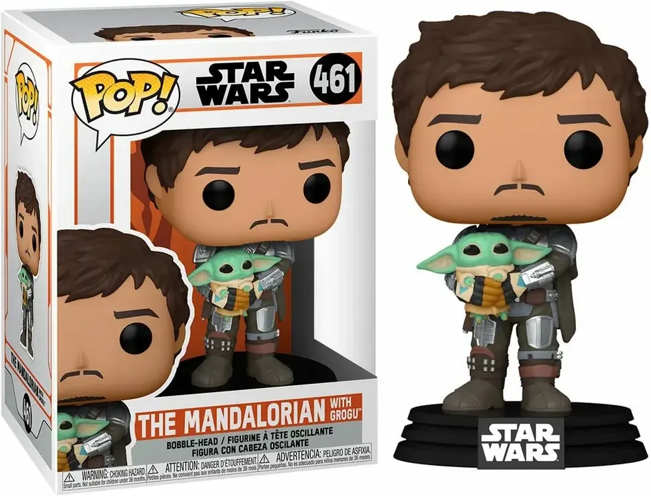 Funko POP! Star Wars: Mandalorian- Mando Holding Child