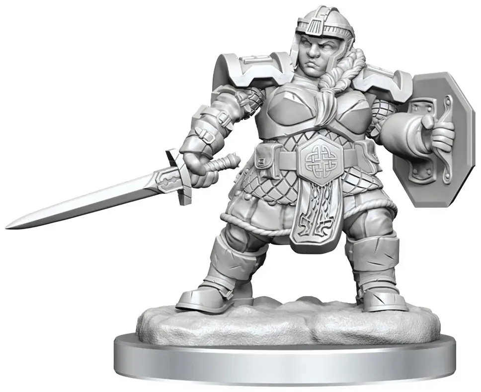 D&D Nolzur's Marvelous Miniatures Miniatur unbemalt Dwarf Fighter