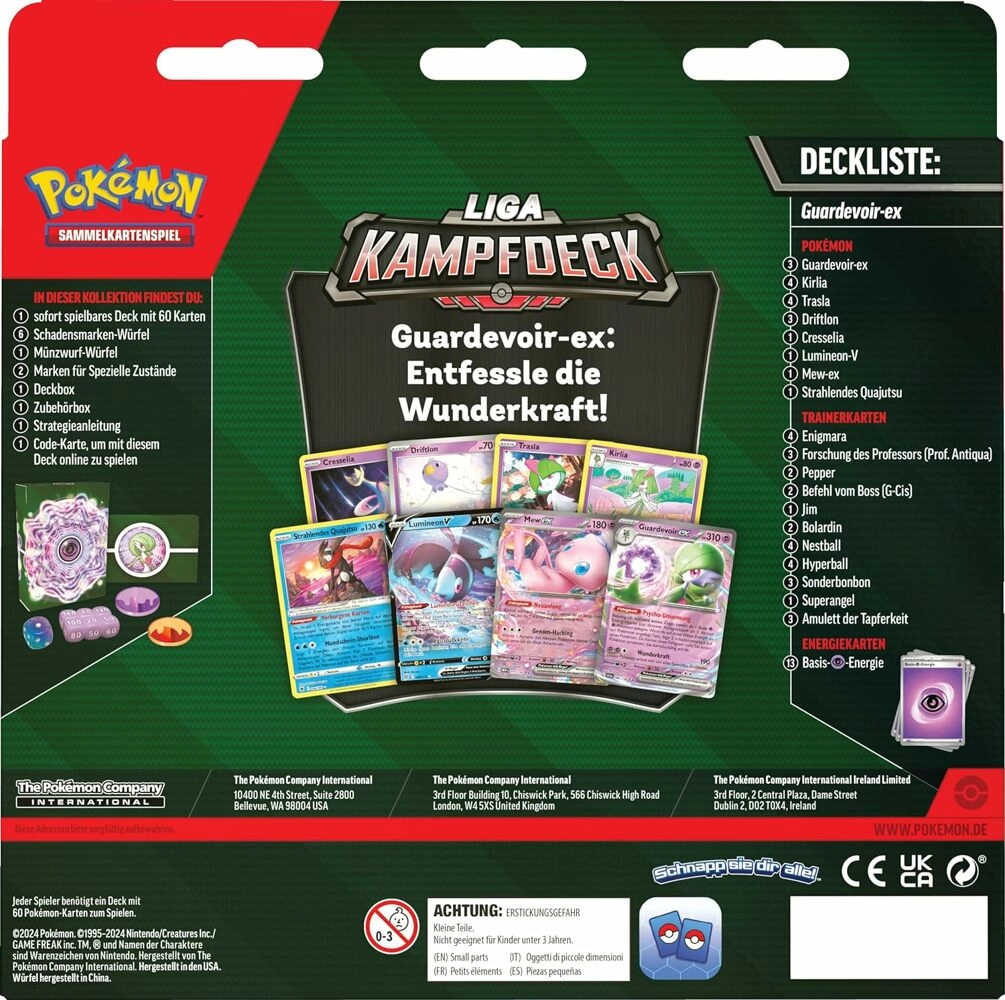 Pokémon Guardevoir Liga Kampf-Deck - DE