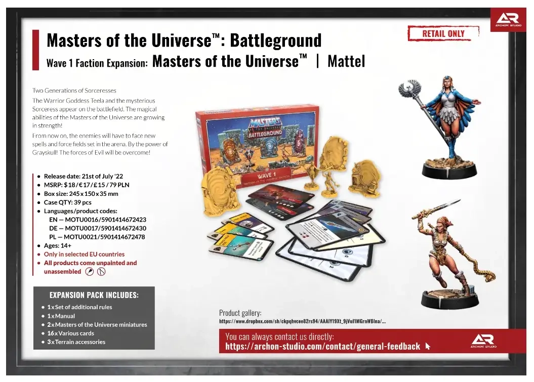 Masters of the Universe Battleground Erweiterung - Wave 1 Masters of the Universe Fraktion - DE